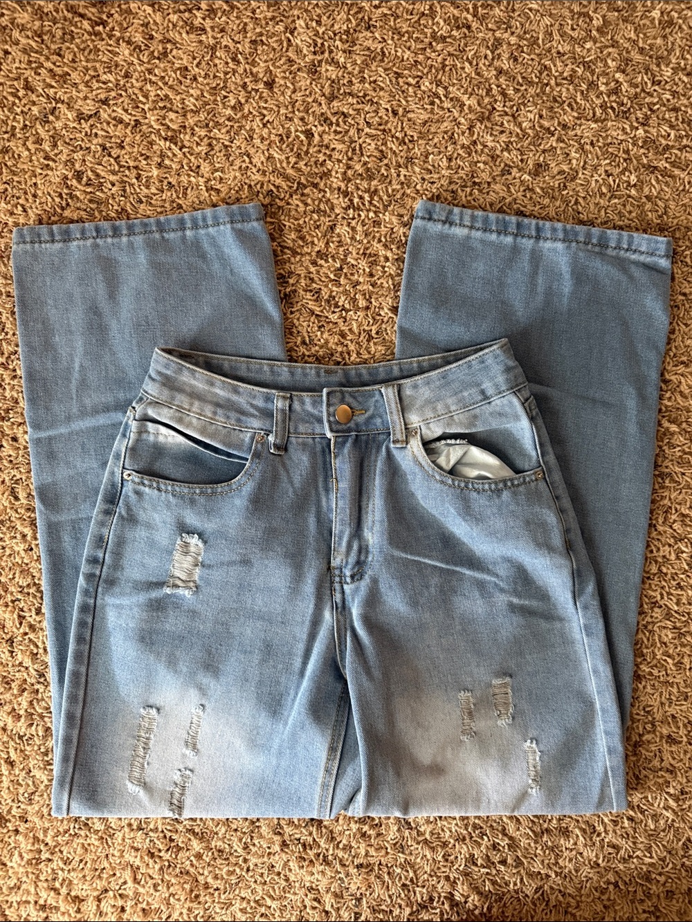 Light Blue Distressed Women's Jeans size small